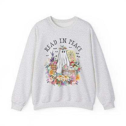Bookish Halloween Crewneck for Reader: Read In Peace
