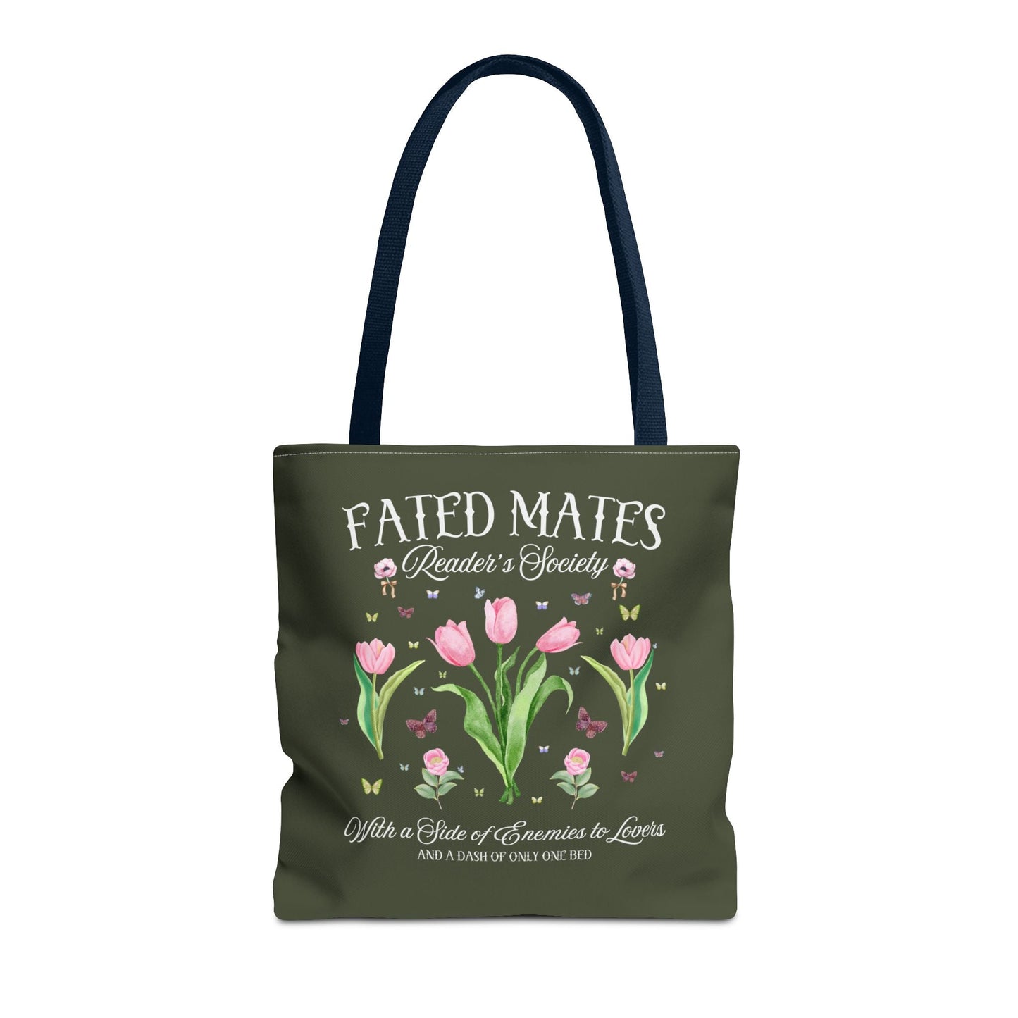 Bookish Romance Reader Tote Bag, Bookworm Who Loves Romantasy Romance Tropes