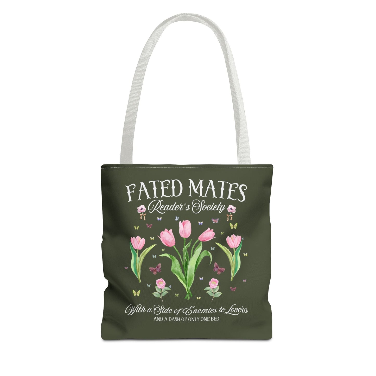 Bookish Romance Reader Tote Bag, Bookworm Who Loves Romantasy Romance Tropes