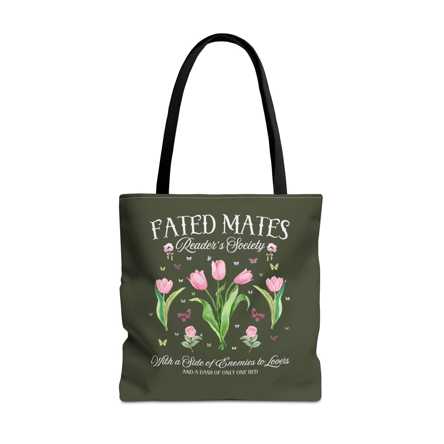 Bookish Romance Reader Tote Bag, Bookworm Who Loves Romantasy Romance Tropes