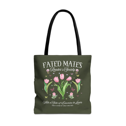 Bookish Romance Reader Tote Bag, Bookworm Who Loves Romantasy Romance Tropes