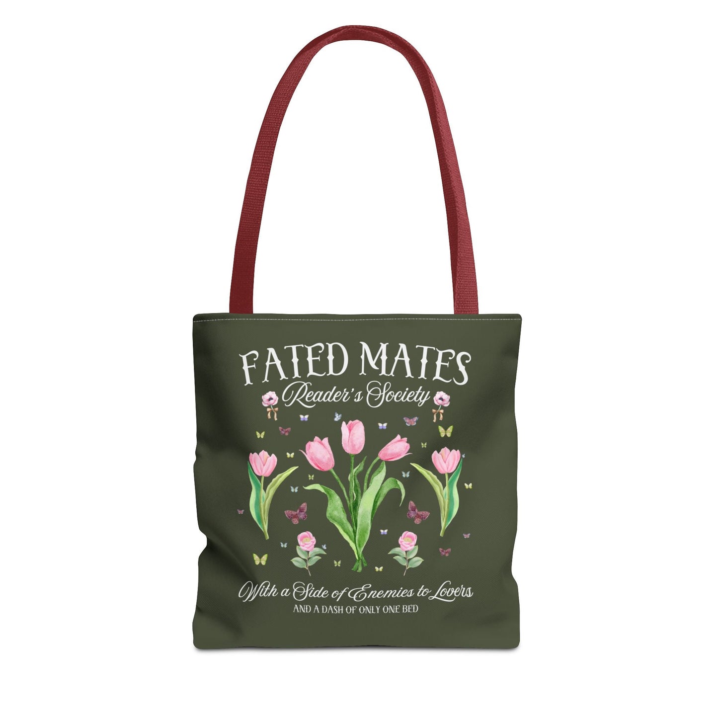 Bookish Romance Reader Tote Bag, Bookworm Who Loves Romantasy Romance Tropes
