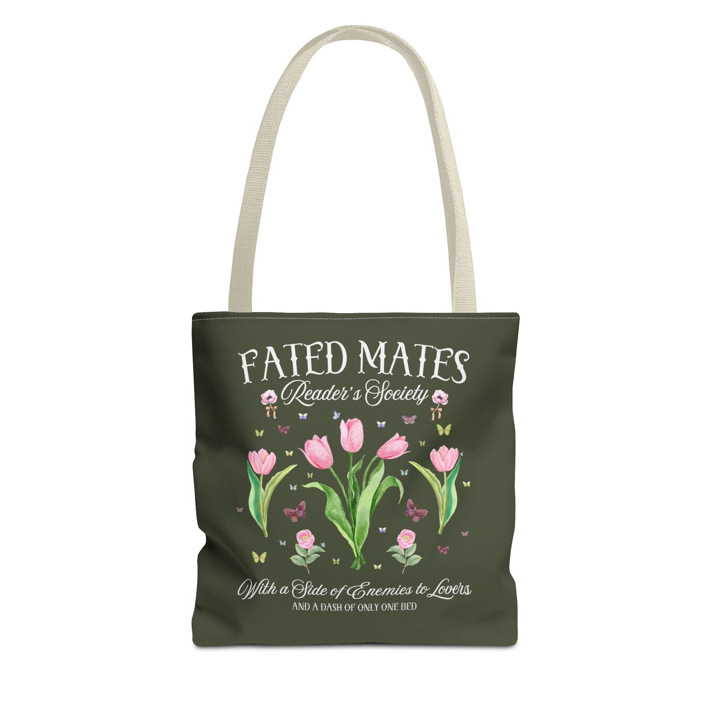 Bookish Romance Reader Tote Bag, Bookworm Who Loves Romantasy Romance Tropes