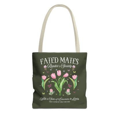 Bookish Romance Reader Tote Bag, Bookworm Who Loves Romantasy Romance Tropes