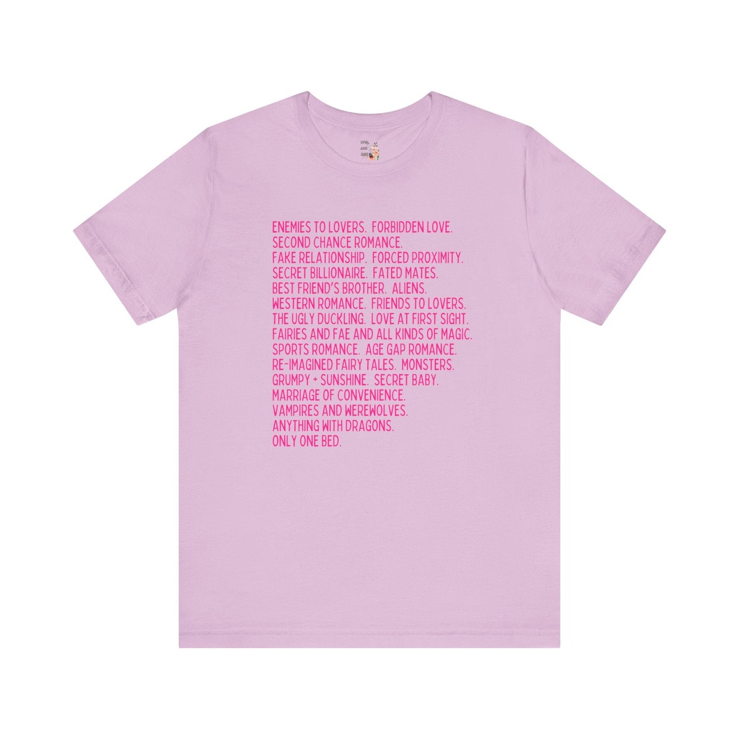 Bookish Romance Tropes T-Shirt