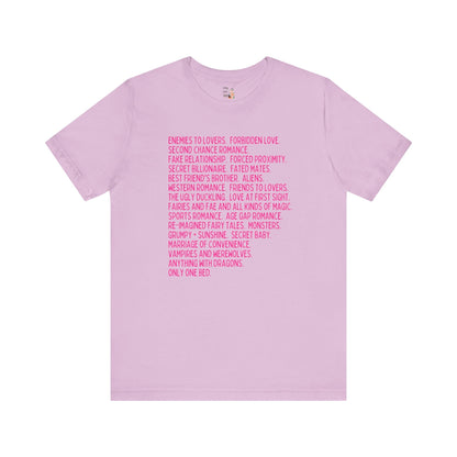 Bookish Romance Tropes T-Shirt