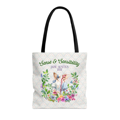 Bookish Tote Bag for Classic Literature Lover: Sense and Sensibility