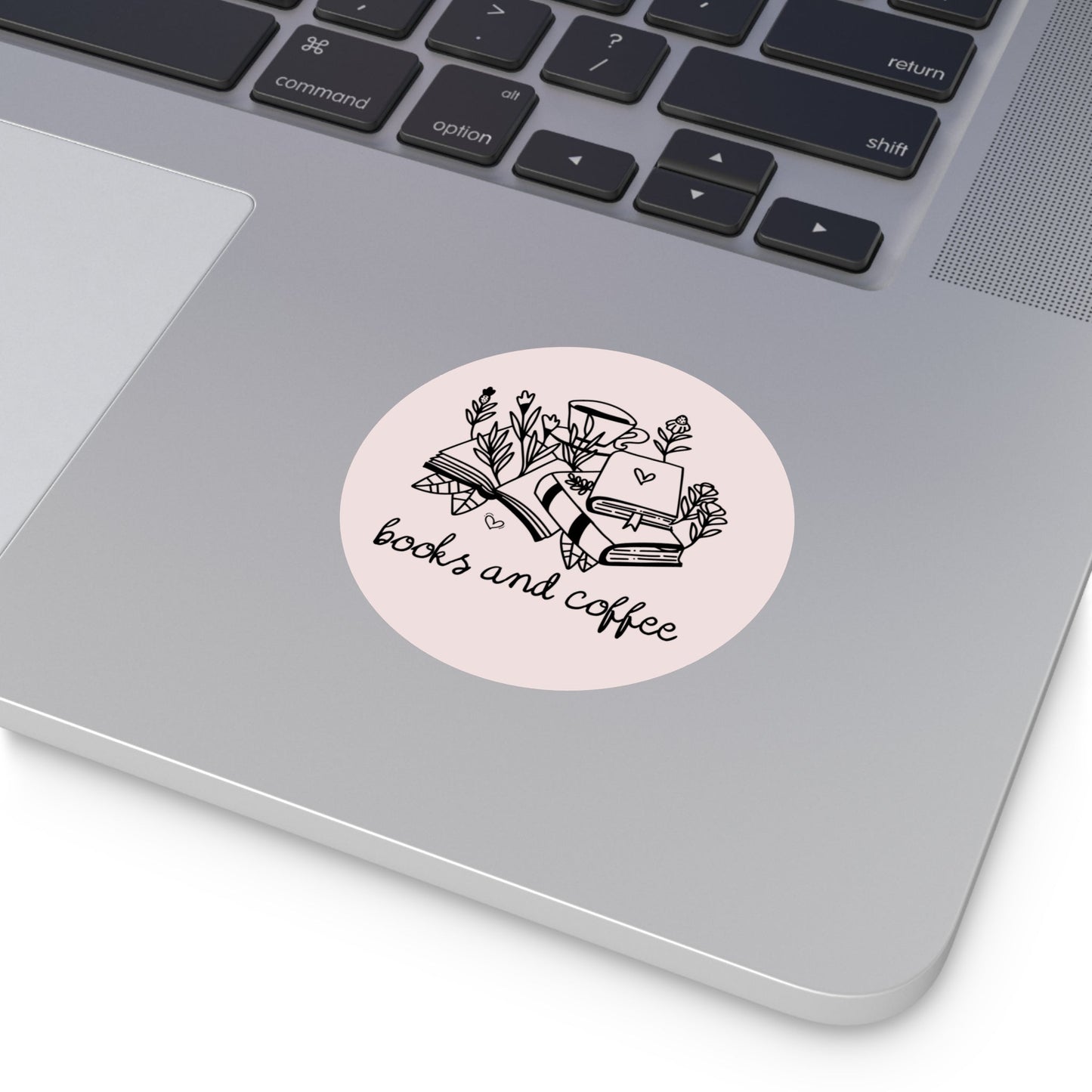 Books and Coffee Sticker