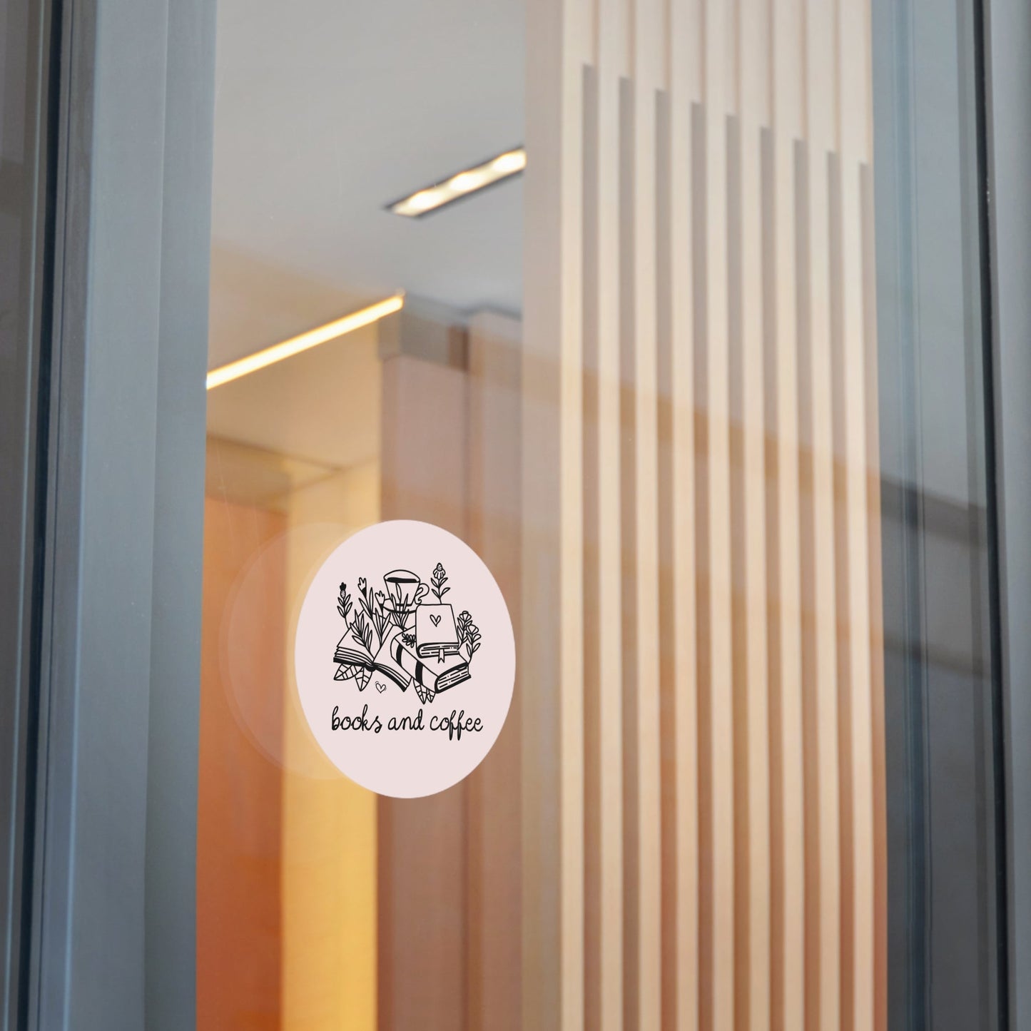 Books and Coffee Sticker