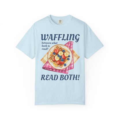 Bookworm Brunch Tee Shirt for Book Lover Who Loves Waffles