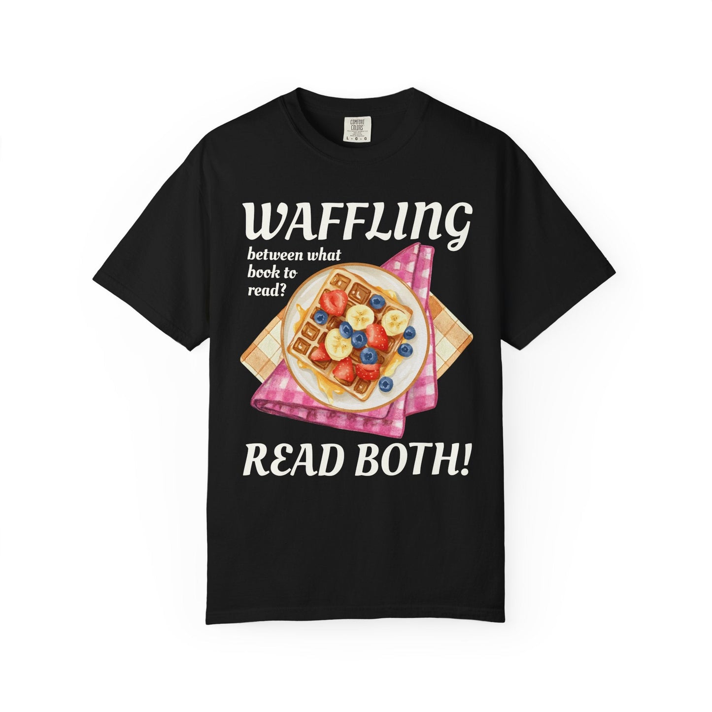 Bookworm Brunch Tee Shirt for Book Lover Who Loves Waffles
