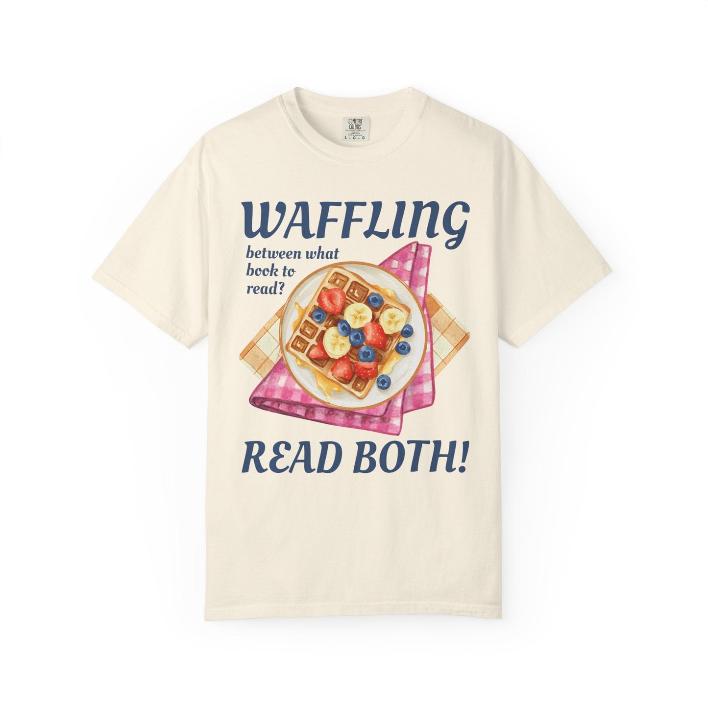 Bookworm Brunch Tee Shirt for Book Lover Who Loves Waffles