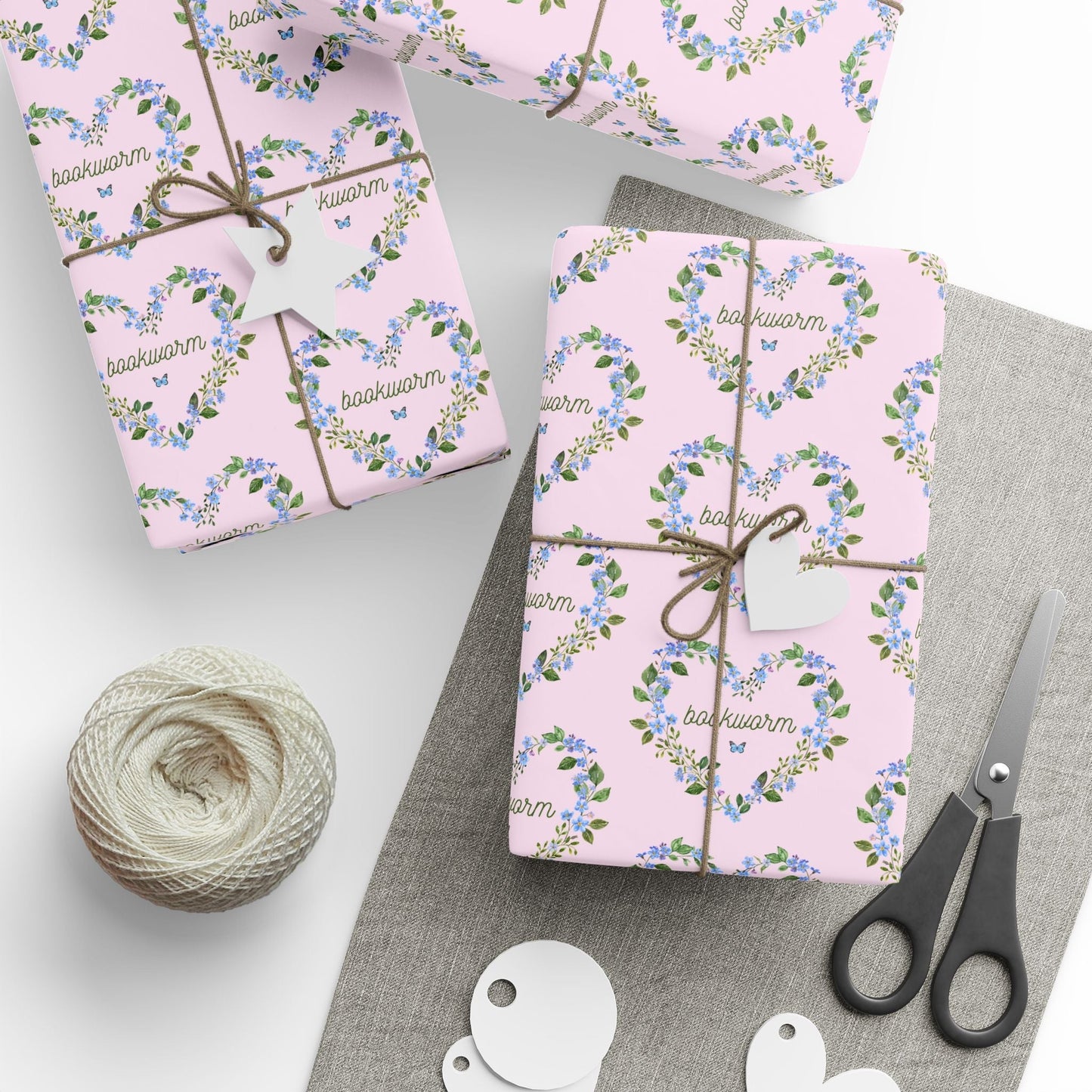 Bookworm Wrapping Paper