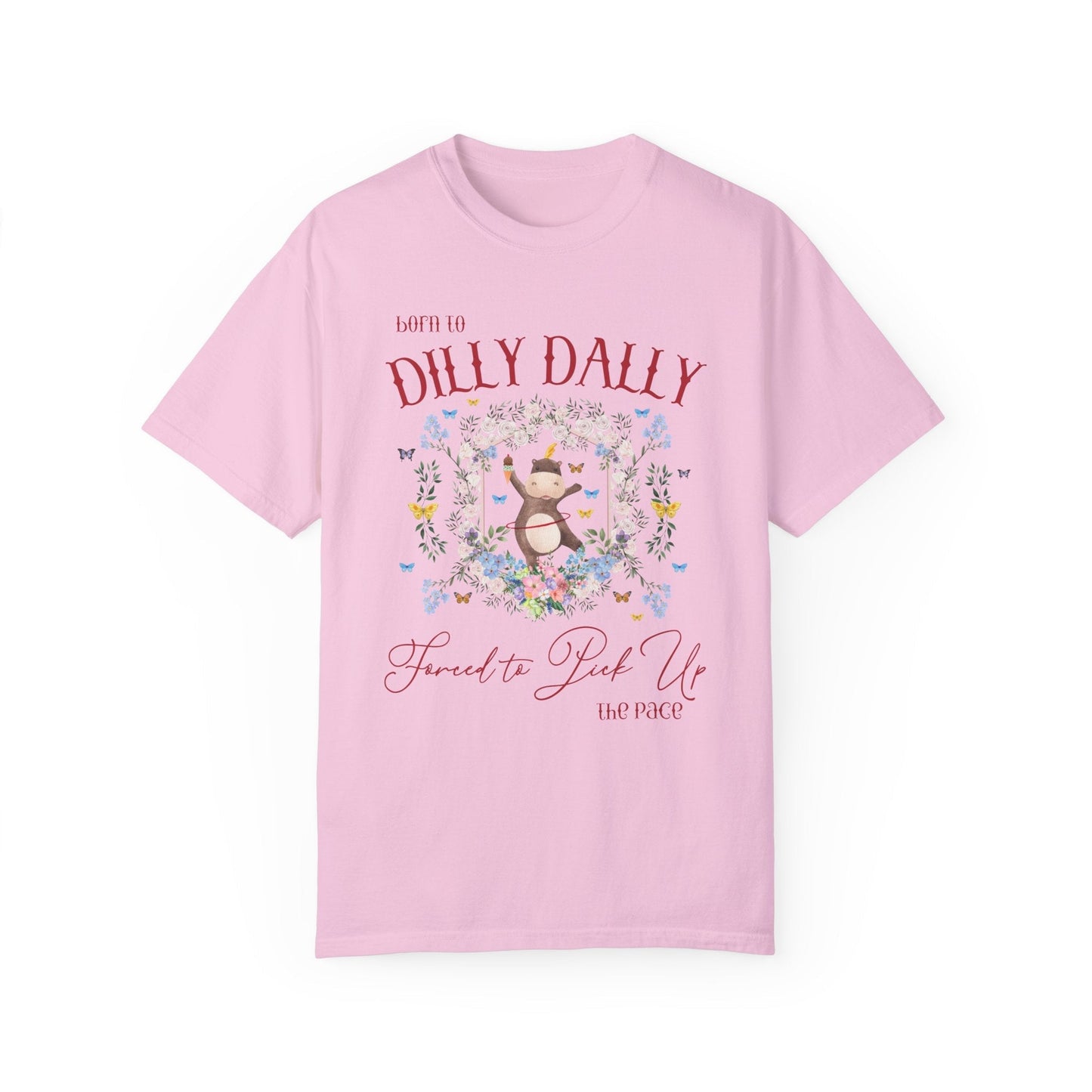 Born to Dilly Dally Hippo Tee