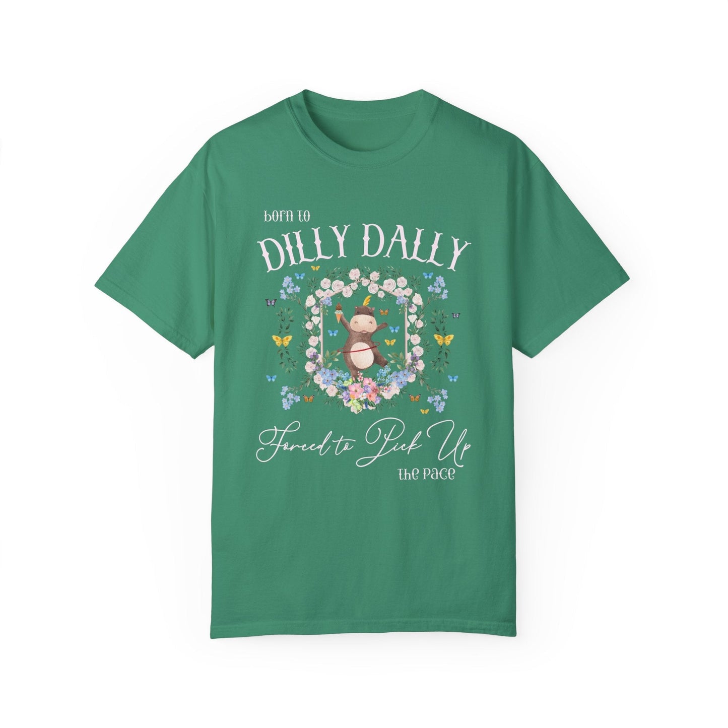 Born to Dilly Dally Hippo Tee