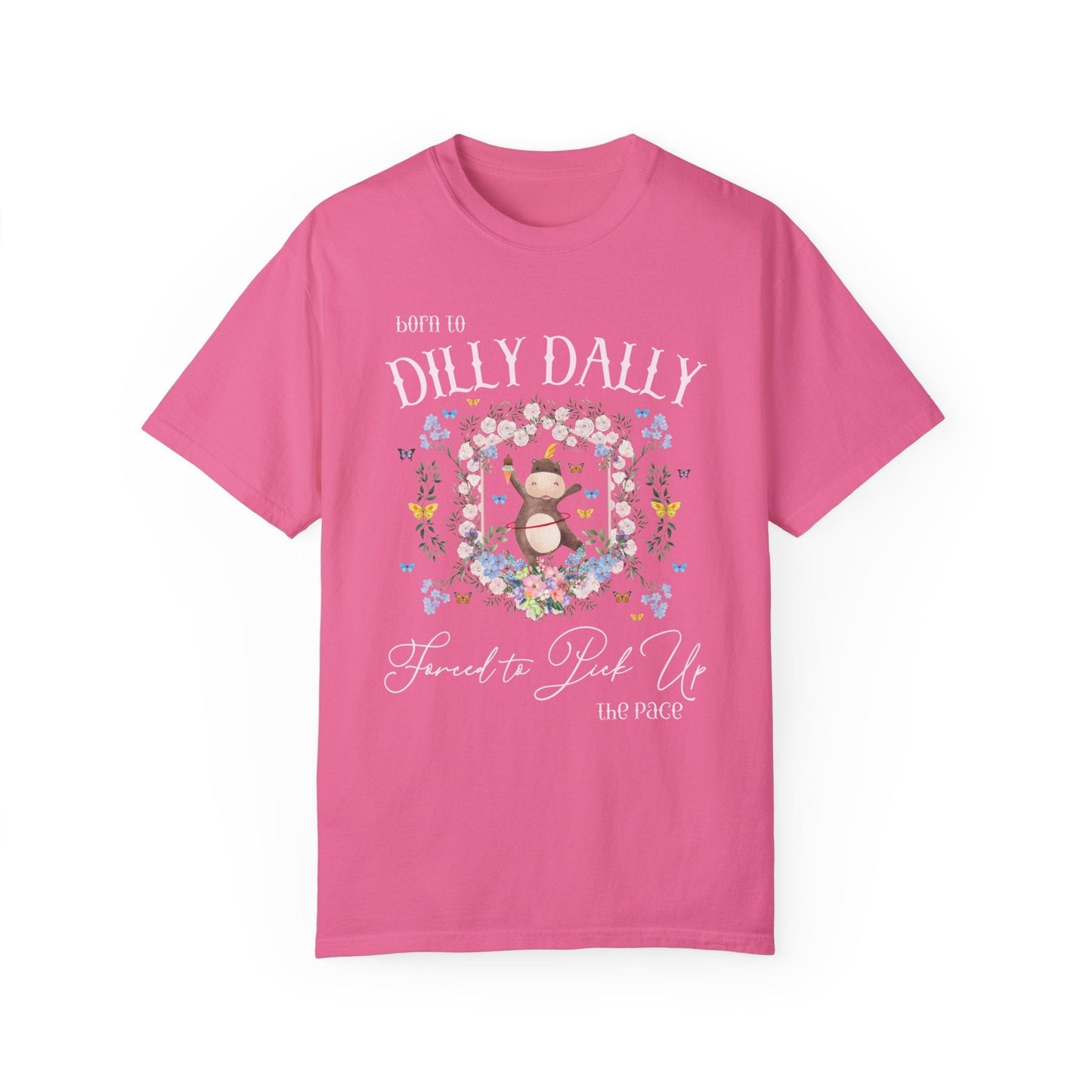Born to Dilly Dally Hippo Tee