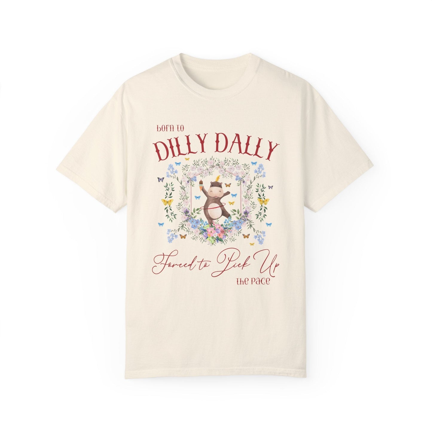 Born to Dilly Dally Hippo Tee