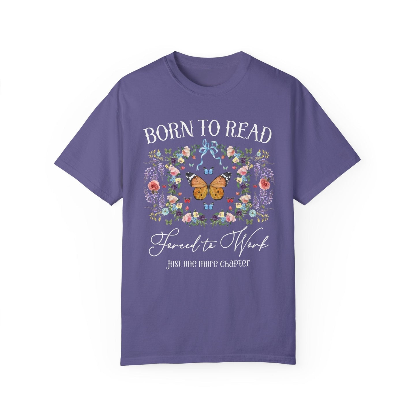 Forced to Work Floral Tee