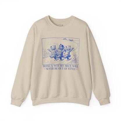 A Wee Bit Silly Cat Sweatshirt