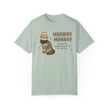 Cat Lover Tee Shirt: Meowdy Monday