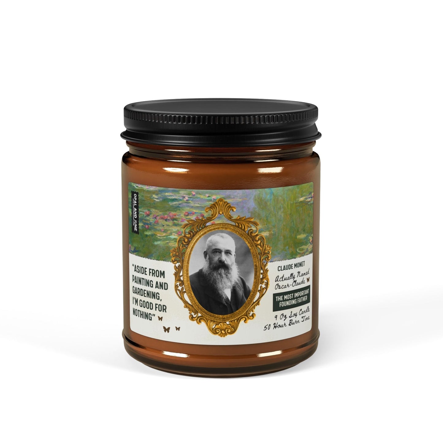 Claude Monet Gift: 9 Oz Soy Candle