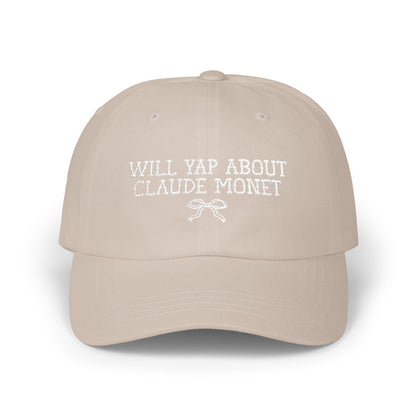 Claude Monet Art History Hat for Art Historian