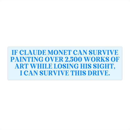 Claude Monet Bumper Sticker