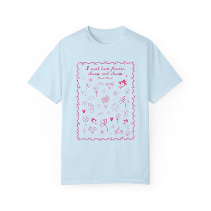 Claude Monet Gardening Tee Shirt