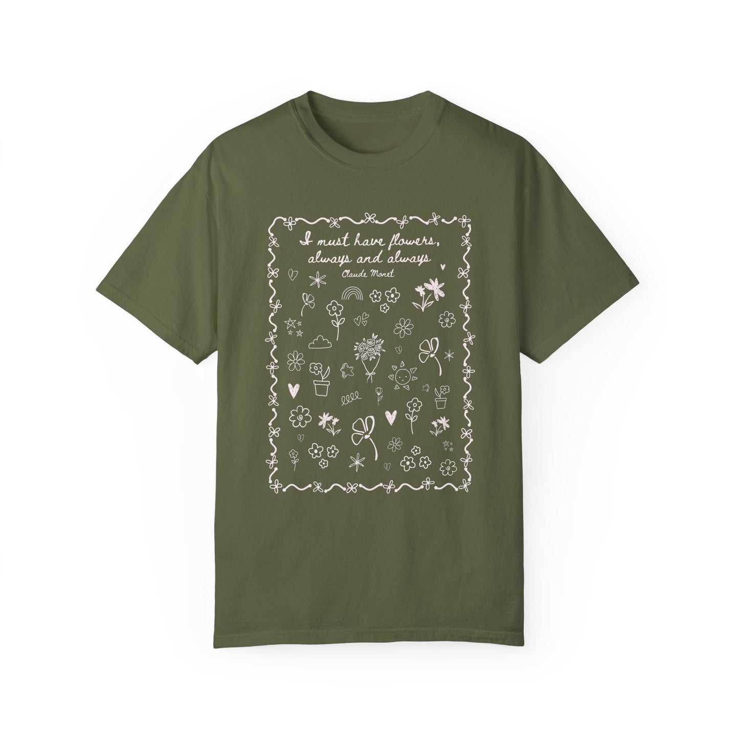 Claude Monet Gardening Tee Shirt