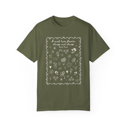 Claude Monet Gardening Tee Shirt