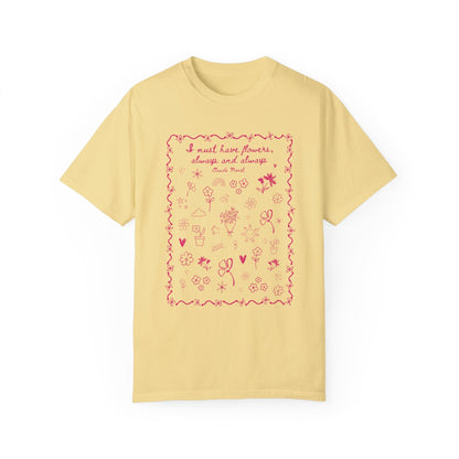 Claude Monet Gardening Tee Shirt