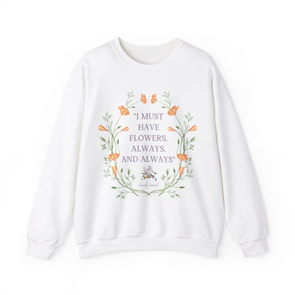 Claude Monet Quote Sweatshirt