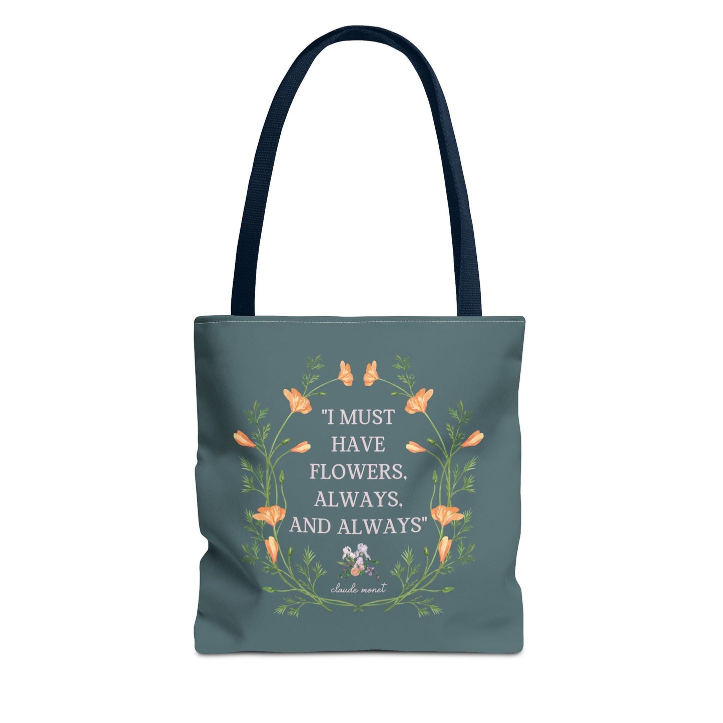 Claude Monet Tote: Must Have Flowers