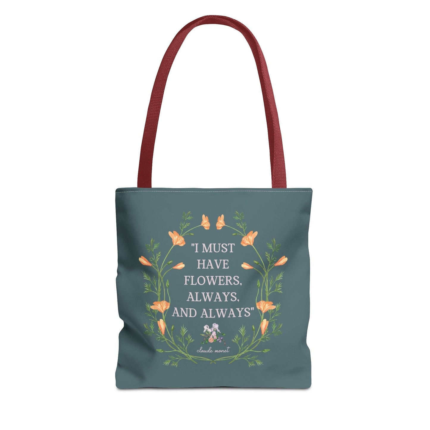 Claude Monet Tote: Must Have Flowers
