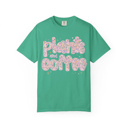 Plants and Coffee Floral Tee