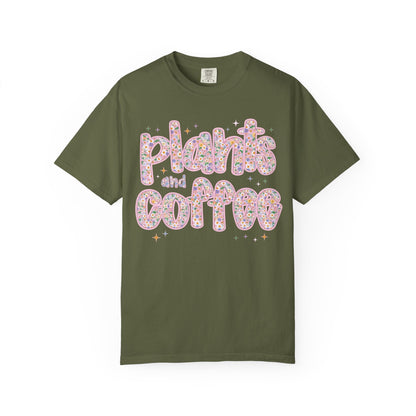 Plants and Coffee Floral Tee