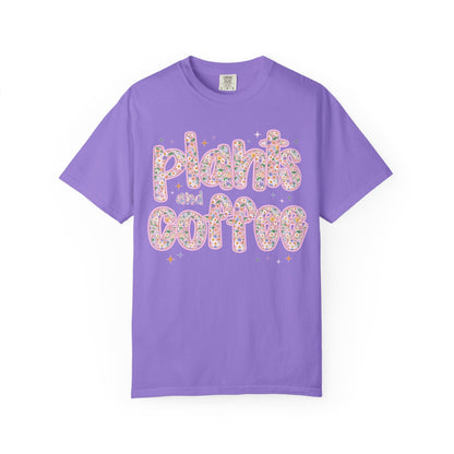 Plants and Coffee Floral Tee
