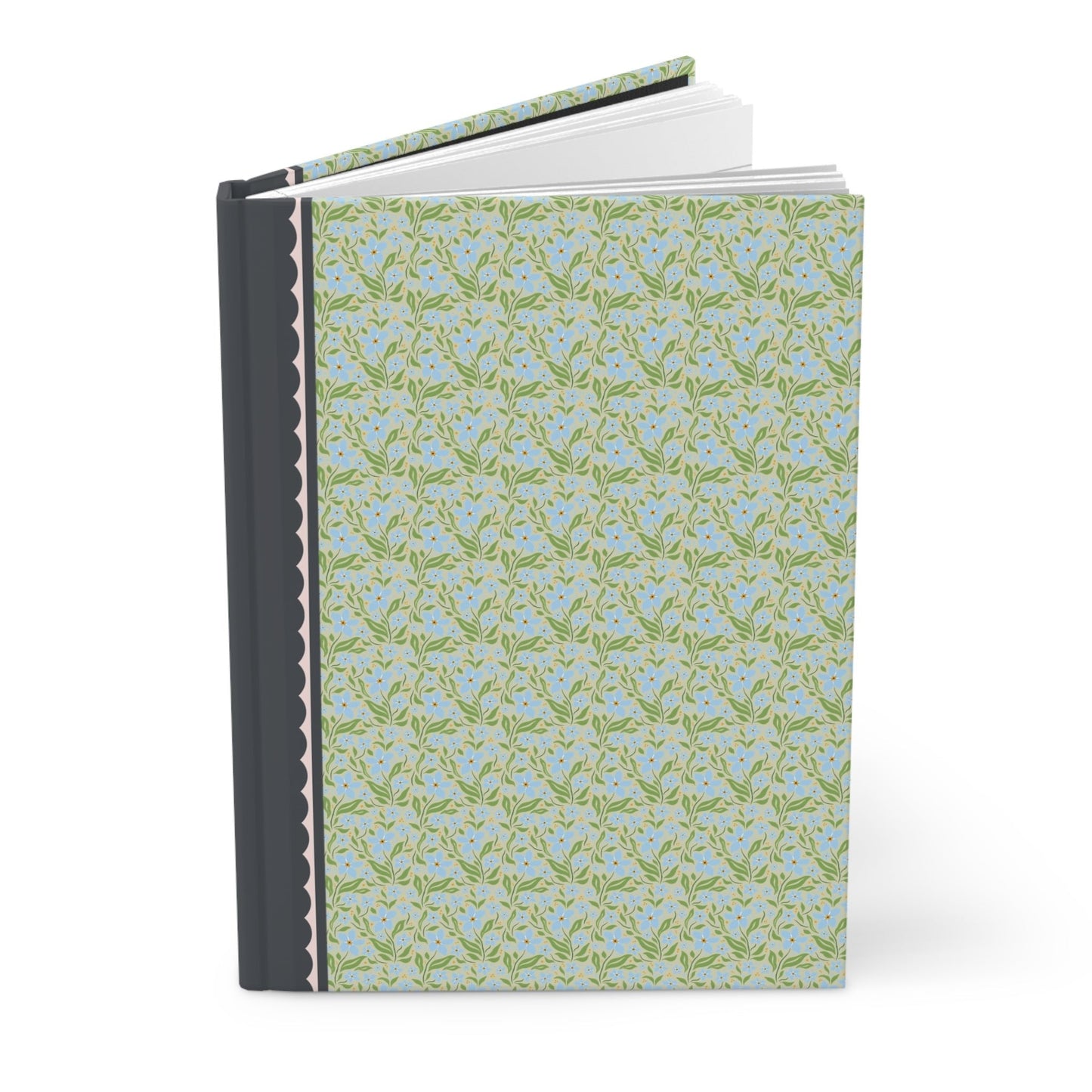 Blue + Green Floral Notebook