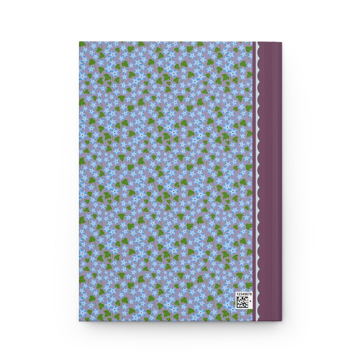 Colorful Blue Floral Notebook