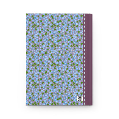 Colorful Blue Floral Notebook