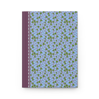 Colorful Blue Floral Notebook