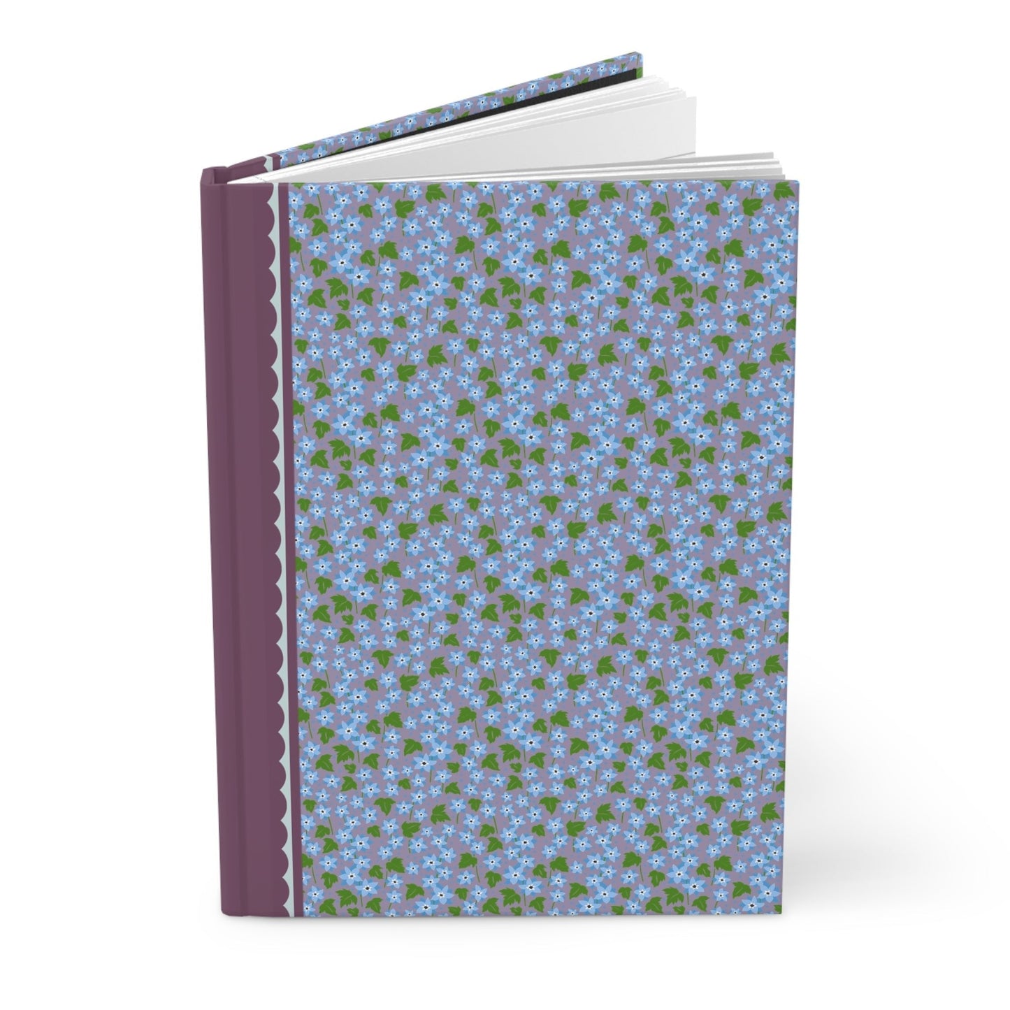 Colorful Blue Floral Notebook