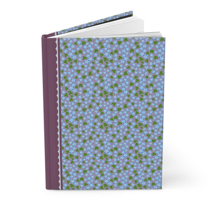 Colorful Blue Floral Notebook