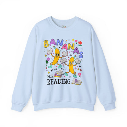 Colorful Bookworm Sweatshirt with Fruit