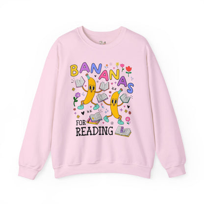 Colorful Bookworm Sweatshirt with Fruit