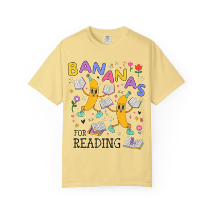 Colorful Bookworm Tee Shirt with Fruit