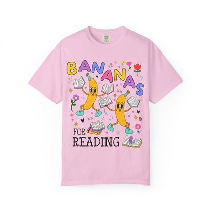 Colorful Bookworm Tee Shirt with Fruit