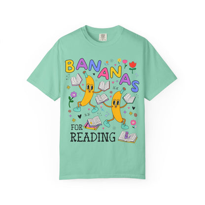 Colorful Bookworm Tee Shirt with Fruit