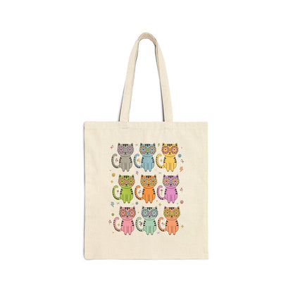 Colorful Cat Tote Bag