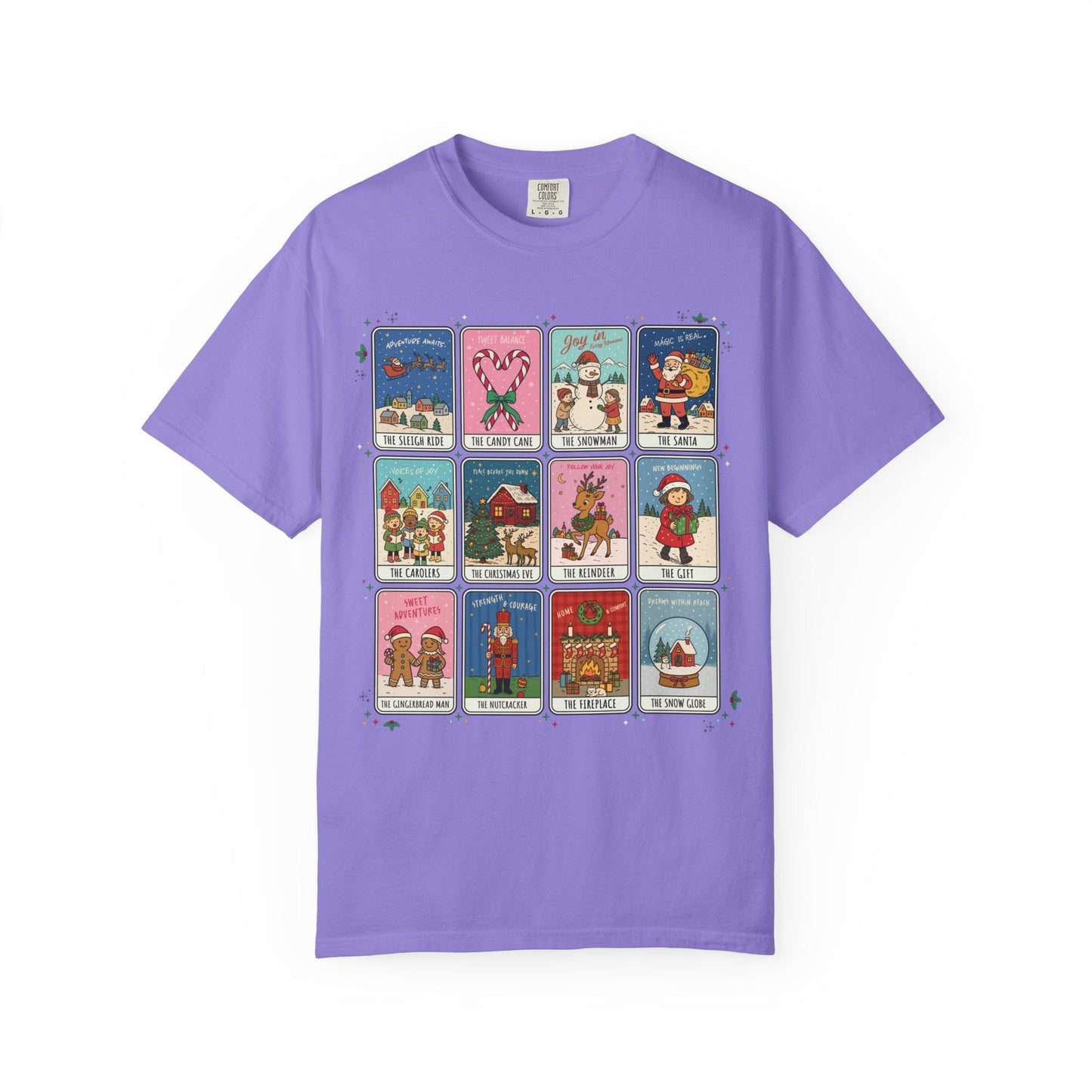 Colorful Christmas Holiday Tee Shirt